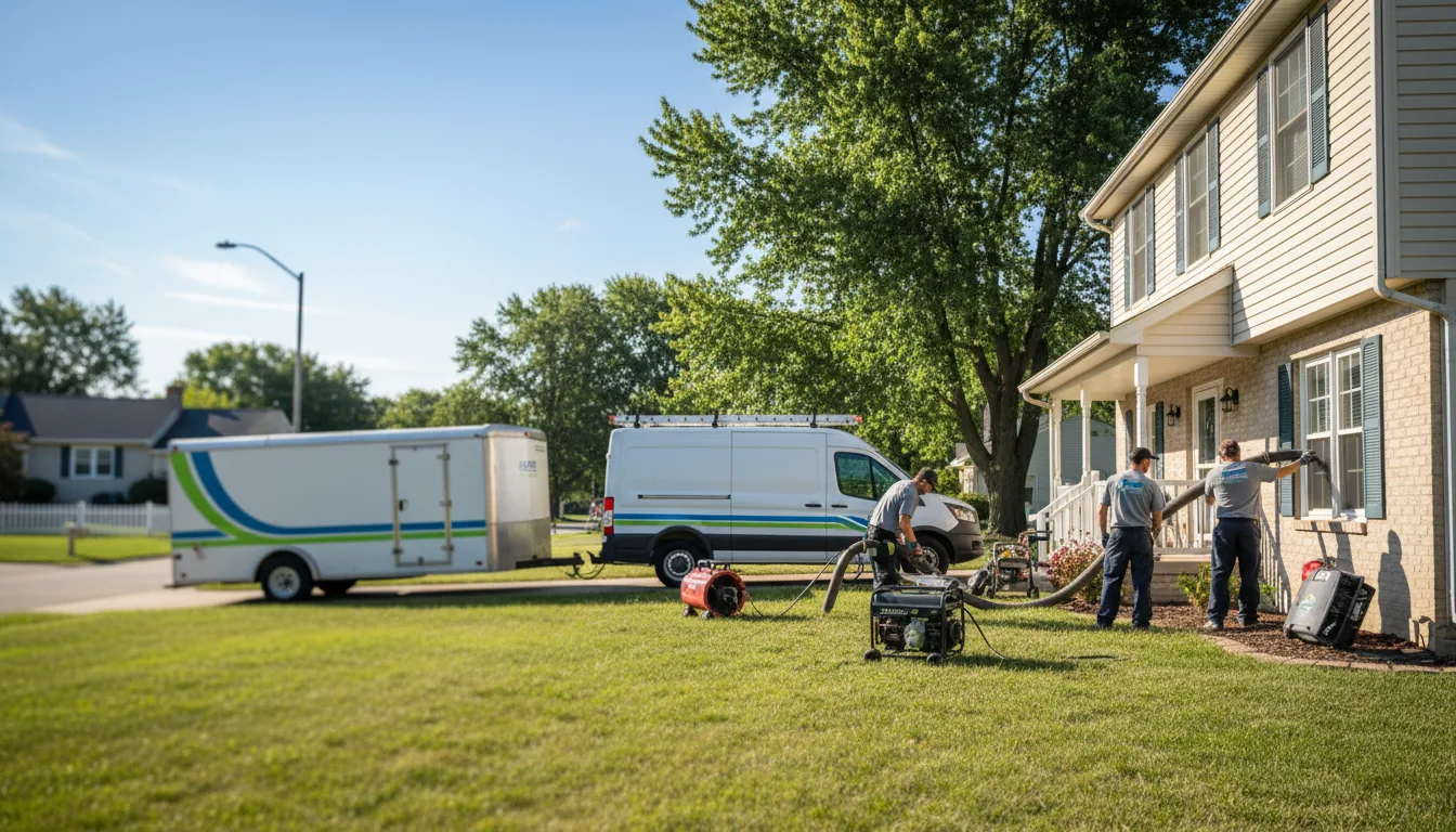 Flooded Basement Restoration And Cleanup With Repair in Flat Rock, IL near me